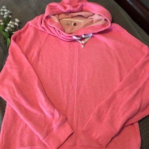 Pretty pink SO hoodie with long hood